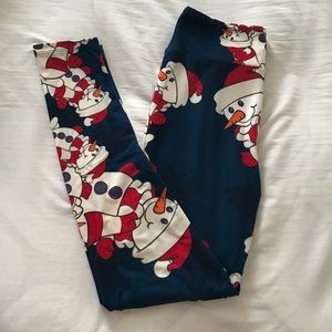 Lularoe Snowman leggings